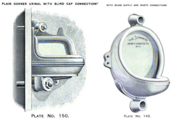 Historical urinal diagram