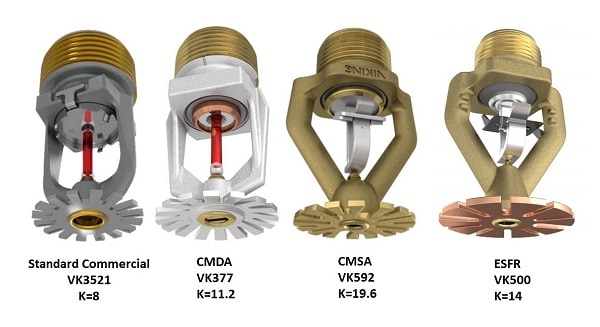 Compare storage sprinklers