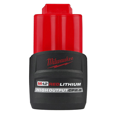 Milwaukee M12 REDLITHIUM High Output CP2.5 Battery